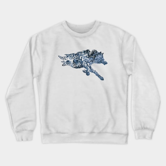 northern Wolf Crewneck Sweatshirt by Hedgeh0g